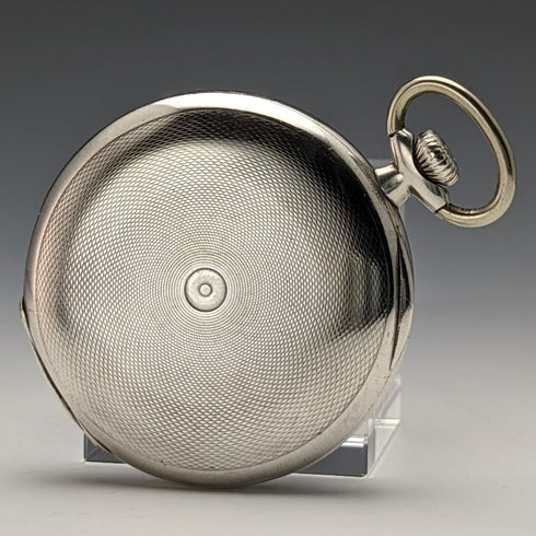 Around 1932 Vintage Longines pocket watch silver side hunter case works well